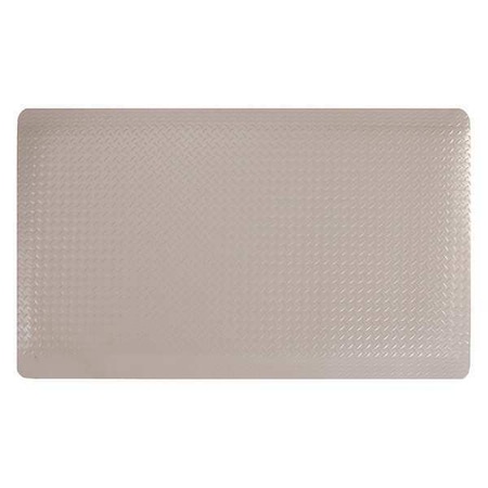 Apache Mills Antifatigue Mat, 5 ft. L x 3 ft. W, 15/16" Thickness, Gray 3956507003X5