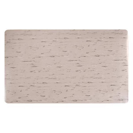 Apache Mills Antifatigue Mat, 5 ft. L x 3 ft. W, 7/8" Thickness, Black/Gray/White 3956407003X5
