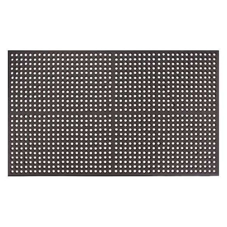 Apache Mills Drainage Mat, 1/2", Black, 3 x 5, Drainage Holes, 3 ft. W x 5 ft. L 3907609203X5