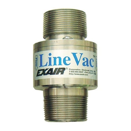 Exair Threaded Line Vac, Stainless Steel, 1" 141100