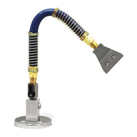 Exair Flat Nozzle and12" Stay Set, Mag Base, 2" 1122-9312