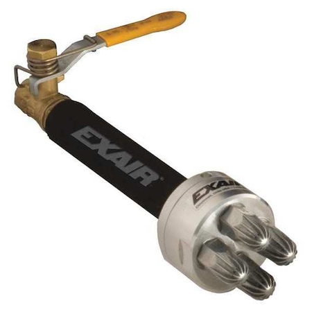 Exair Super Blast Air Gun, 6 ft Ext, 4 Nozzle 1213-4-6