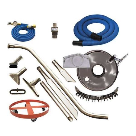 Exair Deluxe Heavy Duty Dry Vacuum Sys, 5 gal., Hose Dia. 1-1/2", 68 scfm 6297