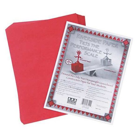 Pacon Paper, Construction, 9" x 12", Red, PK50 103442