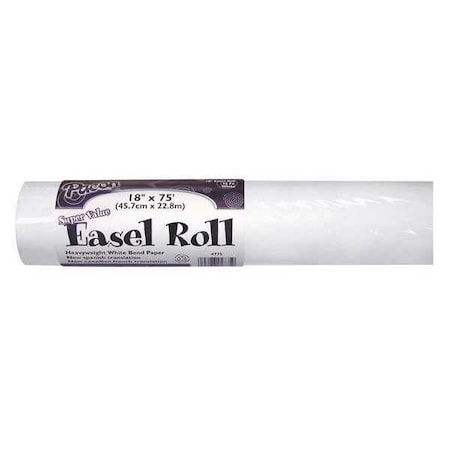 Pacon Drawing Paper Roll, 18" x 75", White 4775
