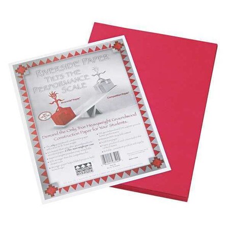Pacon Paper, Construction, 9" x 12", Red, PK50 103590