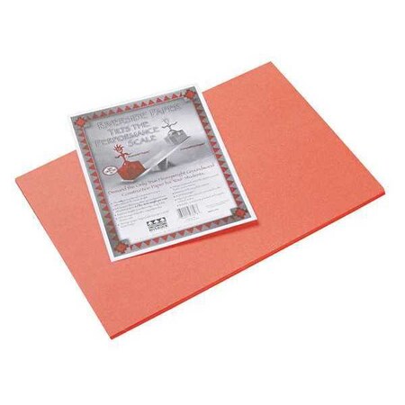 Pacon Paper, Construction, 12" x 18", Orange, PK50 103618