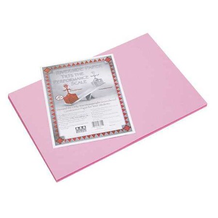 Pacon Paper, Construction, 12" x 18", Pink, PK50 103615