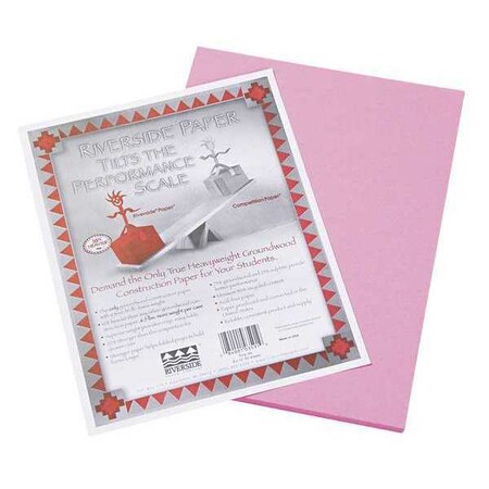 Pacon Paper, Construction, 9" x 12", Pink, PK50 103591