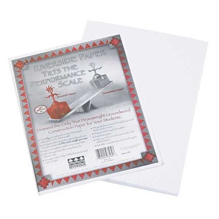 Pacon Paper, Construction, 9" x 12", White, PK50 103589