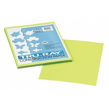 Pacon Paper, Construction, 9" x 12", Lime, PK50 103423
