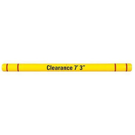 Post Guard Clearance Bar, Graphics, 4x96, Yellow/Red HTGRD496YR