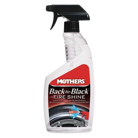 Mothers 24 oz. Back-to-Black Tire Shine Bottle 6924