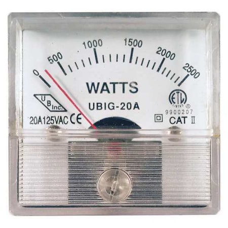 Egs Replacement Watt Meter, 2500 EGS EGS2500WMNS