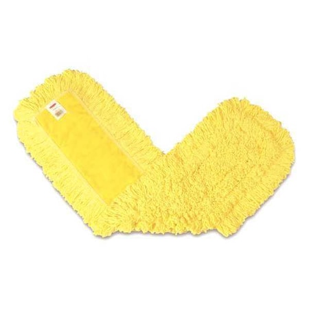 Rubbermaid Commercial 36 in L Dust Mop, Looped-End, Yellow, Cotton/Synthetic FGJ15500YL00