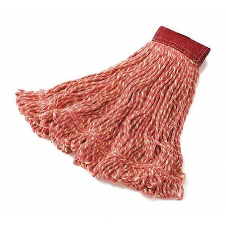 Rubbermaid Commercial Super Stitch Blend Mop Head, Looped-End, Red, Cotton/Synthetic FGD25306RD00