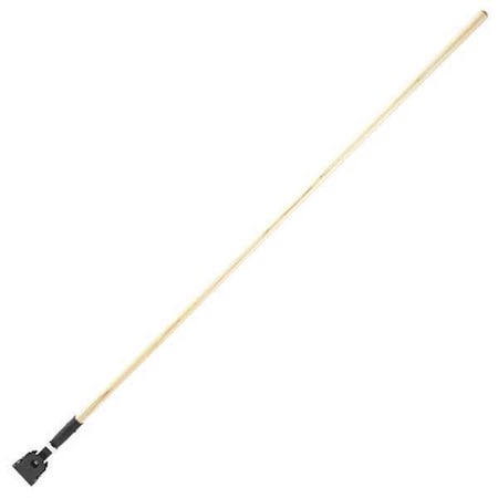 RUBBERMAID COMMERCIAL 60" Snap On Dust Mop Handle, Wood FGM116000000