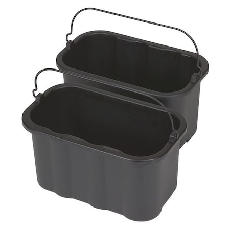 Rubbermaid Commercial Sanitizing Caddy, 10 qt., Black FG9T8200BLA