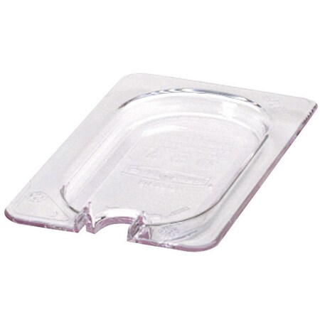 Rubbermaid Commercial Notched Lid, 1/9 Size, Clear FG102P86CLR