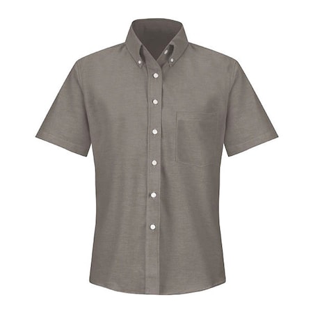 Red Kap Short Sleeve Dress Shirt, 60% Combed Cotton/40% Polyester, Gray, 20 SR61GY SS 20