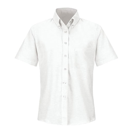 Red Kap Short Sleeve Dress Shirt, 60% Combed Cotton/40% Polyester, White, 18 SR61WH SS 18