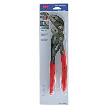 Knipex Cobra Pliers Set, W/61 HRC Teeth, 2Pc 00 31 20 V01 US