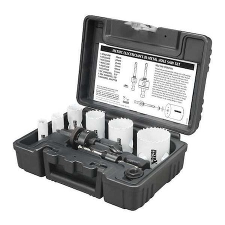 Xtreme Blu-Mol Electrician Hole Saw Kit Metric, 9 pcs. D9593M