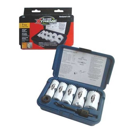Xtreme Blu-Mol Handyman Bi-Metal Hole Saw Kit, 7 pcs. D9595