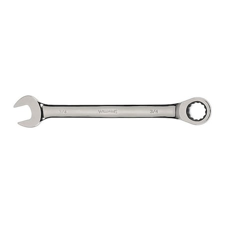 Williams Williams Combo Ratchet Wrench, 9/16", Hi-Polish 1218NRC