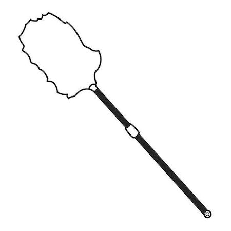 Rubbermaid Commercial 30 in to 42 in L Duster, Black, Lambswool FG9C04000000