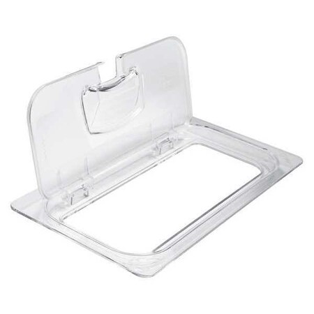 Rubbermaid Commercial Notched Flip Lid, 1/3 Size, Clear 1842435