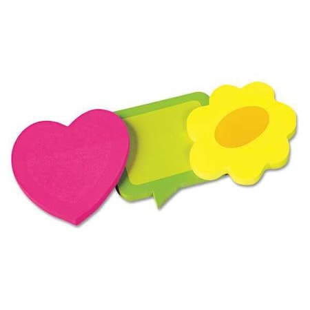 Redi-Tag Adhesive Paper Note, Assorted, PK3 41200