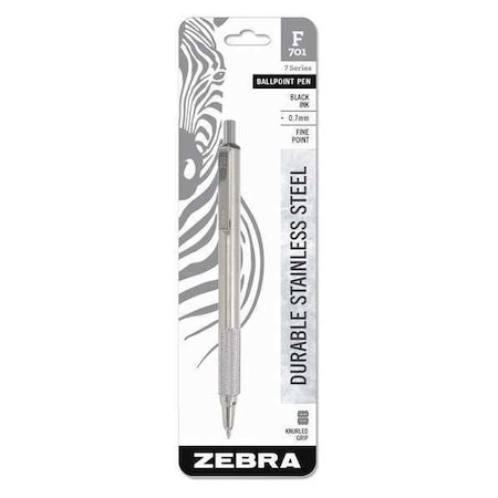 Zebra Pen Ballpoint Pen, Retractable, Fine, Black 29411