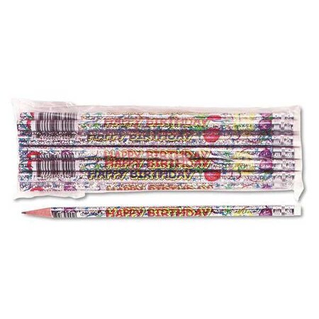 Moon Products Pencil, #2, Decorated, Happy Birthday, PK12 7940B