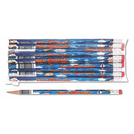 Moon Products Pencil, Super Reader, Blue Barrel, PK12 2112B