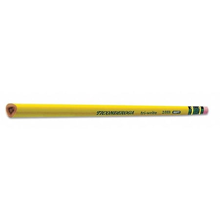 Ticonderoga Pencil, #2, Triangular, PK12 13856