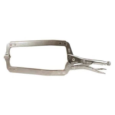C.H. Hanson Locking C-Clamp, Swivel Pads, 18" 71825