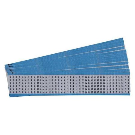 Brady Wire Markers, Legend 1-16, Black/Sil, PK25 AF-1-16-PK