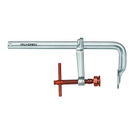 Palmgren 20" HD L-Clamp, 0-20", Copper Spindle, Copper Handle and 4-3/4 Throat Depth 9629420