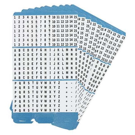 Brady Porta-Pack Wire Markers, Assorted, PK10 PWM-A-Z,0-15