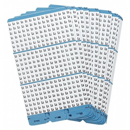 Brady Porta-Pack Wire Mkrs, L1-L3, Blk/Wht, PK10 PWM-L1-L3