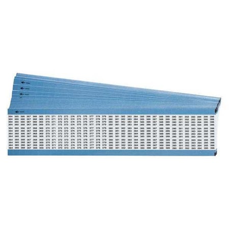 Brady Wire Markers, Legend 364-396, Blk/Wht, PK25 TMM-364-396-PK