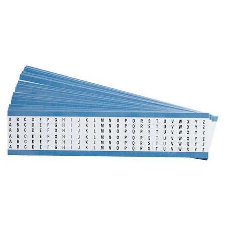 Brady Wire Markers, Legend A to Z, Blk/Wht, PK25, TWM-A-Z-PK TWM-A-Z-PK