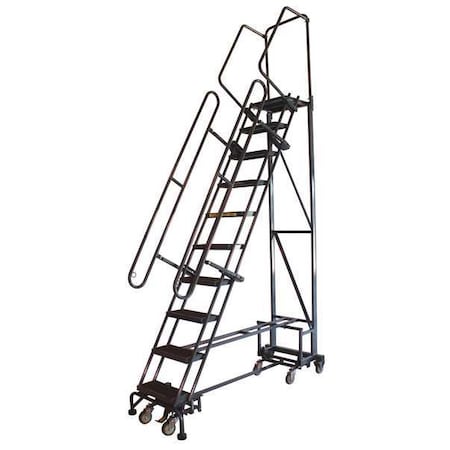 BALLYMORE 123 in H Steel All Direction Ladder, 9 Steps Nav-9RF