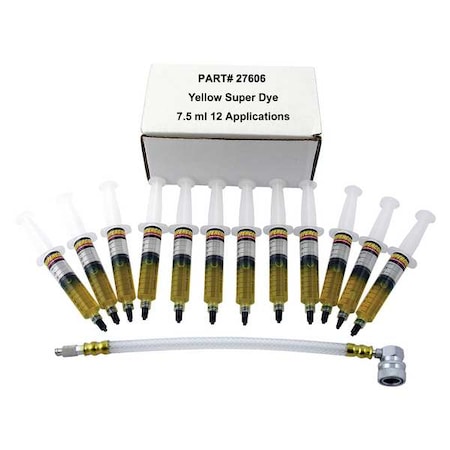 Supercool A/C Dye Syringes Kit, PK12 27606
