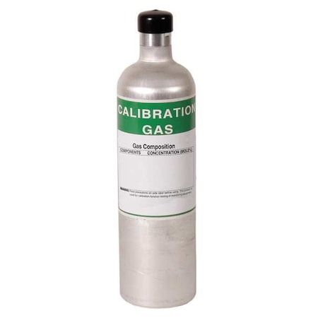 Norco Calibration Gas, Carbon Monoxide, Hydrogen Sulfide, Methane, Oxygen, 29 L, C-10 Connection F105325PM78