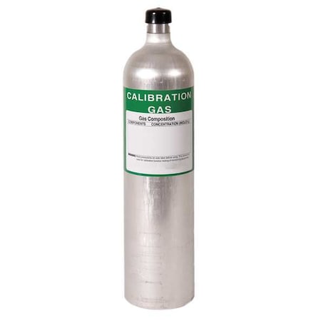 Norco Calibration Gas, Carbon Monoxide, Hydrogen Sulfide, Methane, Oxygen, 58 L, C-10 Connection Z105310PM32