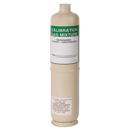 Norco Calibration Gas, Nitrogen, R134A, 103 L, C-10 Connection, +/-2% Accuracy, 1,000 psi Max. Pressure J3159100PN