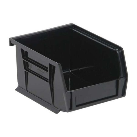 Quantum Storage Systems Hang and Stack Bin, Plastic, Black QUS200BR