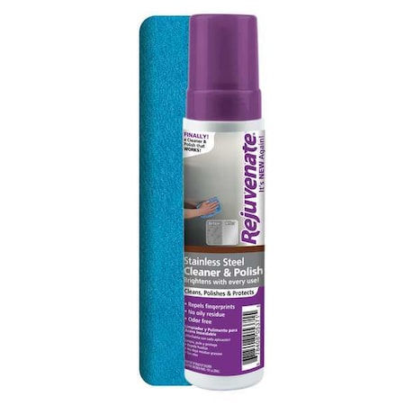 Rejuvenate Cleaner, 10 oz., Stainless Steel, PK12 RJ10SS